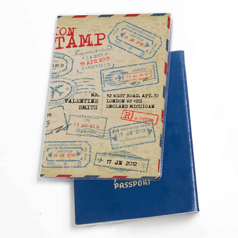 כיסוי דרכון עם תמונה | כיסוי לדרכון עם שם | מתנות למסיבת רווקות