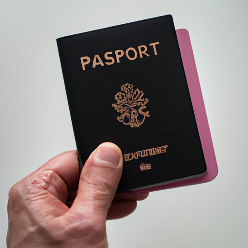 תמונה המתארת אדם המחזיק בכיסוי דרכון חוסם RFID, המדגישה את האופי הקומפקטי והנייד של המוצר.